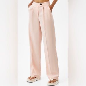 Bershka wide leg pleated pants
